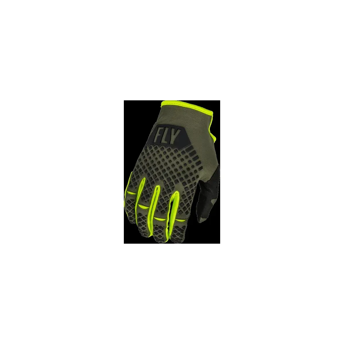 Fly Kinetic Gloves 2023 Olive Green/Hi-Vis